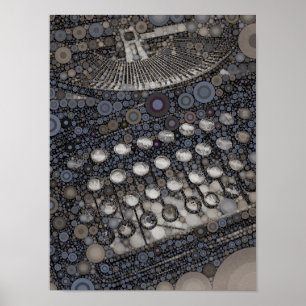 Poster Máquina de Máquina de Máquina de Máquina Moderna d