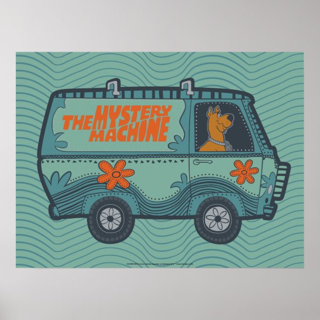 Poster Máquina Misteriosa Que Conduz A Scooby-Doo (Frente)