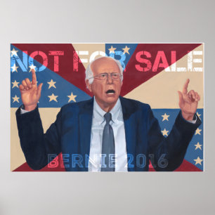 Poster Máquinas de lixar de Bernie "não para a venda "