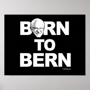 Póster Máquinas de lixar de Bernie - nascer a Berna - -