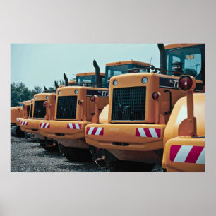 Póster Máquinas escavadoras