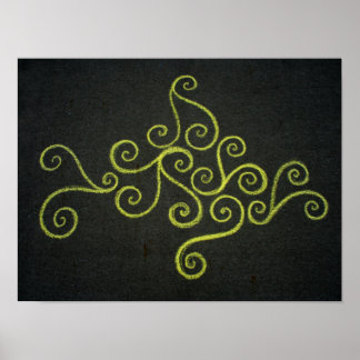 Póster Mar Amarelo Chalkie