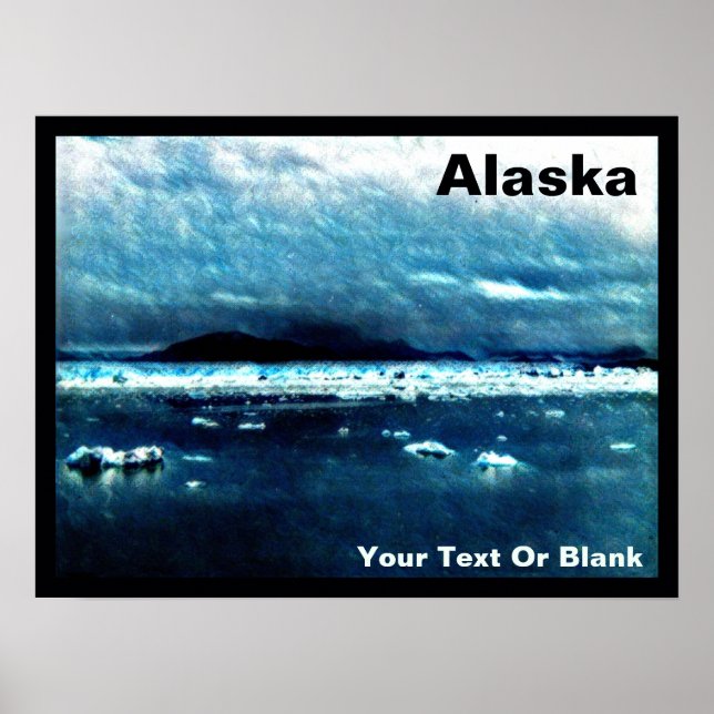 Poster Mar Azul frio (Frente)