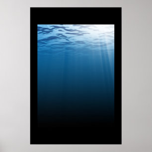 Poster Mar azul profundo