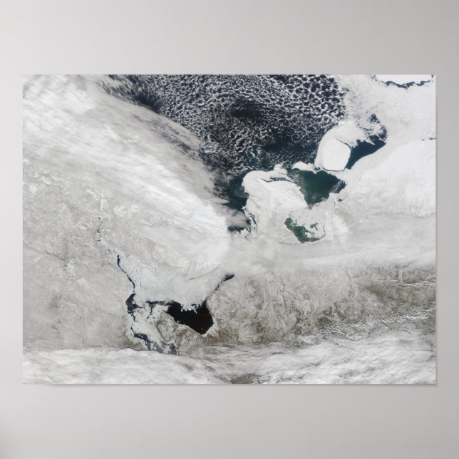 Poster Mar Branco, Rússia (Frente)