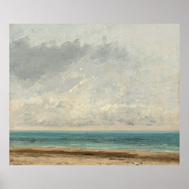Poster Mar Calmo - Gustave Courbet (Frente)