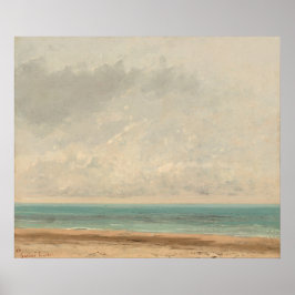 Poster Mar Calmo - Gustave Courbet Belas Artes