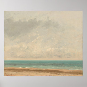 Poster Mar Calmo - Gustave Courbet Belas Artes