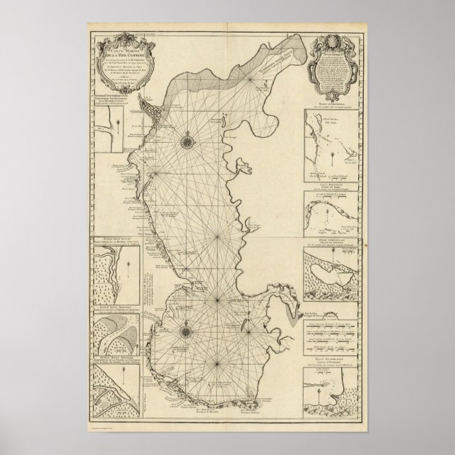 Póster Mar Cáspio e Ásia 2 (Frente)