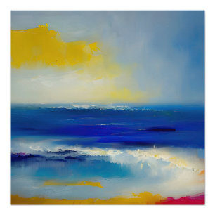 Póster Mar de abstrato 04