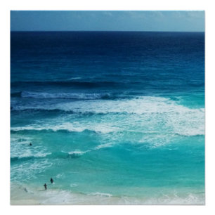 Póster Mar de Cancún México
