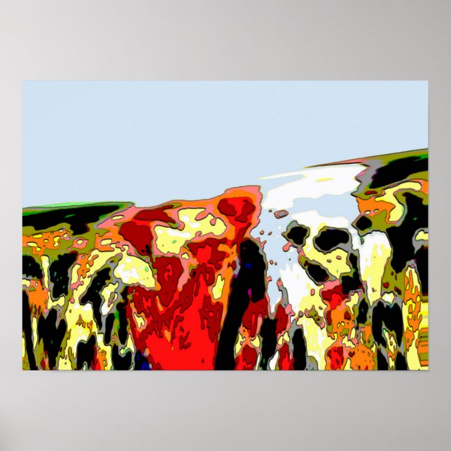 Póster Mar de Derramar de petróleo (Frente)