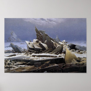 Poster Mar de Gelo por Caspar David Friedrich