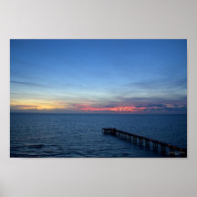 Mar de Miami Beach Ocean Sunrise no Oceano Azul