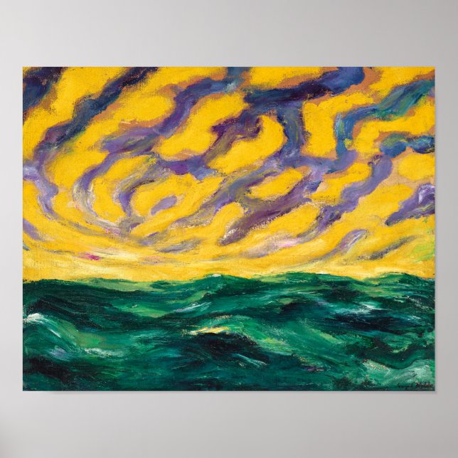 Poster Mar de Outono | Emil Nolde | (Frente)