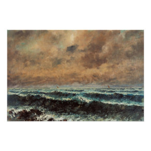Póster Mar de Outono – Gustave Courbet