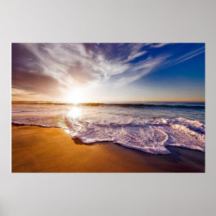 Poster Mar de Praia Sol Sol Sol Sol Leve Costela
