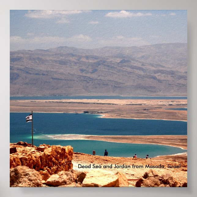 Poster Mar do morto e Jordânia, de Masada, ... (Frente)