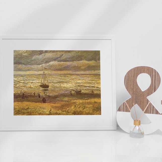 Póster Mar em Scheveningen por Vincent van Gogh (Criador carregado)