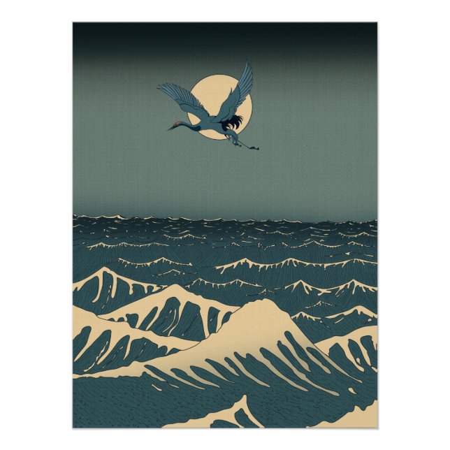 Póster Mar Japonês (Frente)