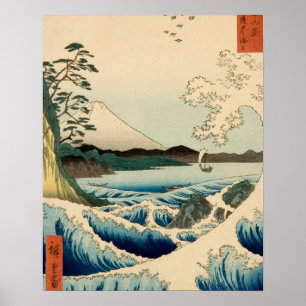 Póster Mar Japonês de Satta Hiroshige Art