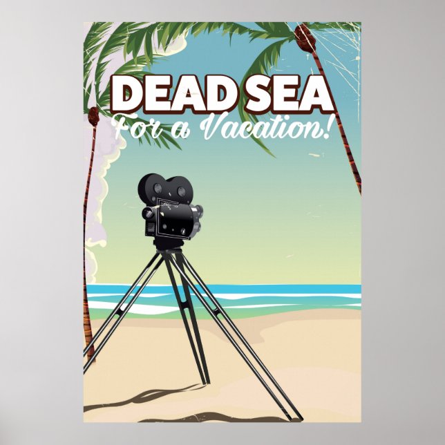 Poster Mar Morto Para Férias! Cartaz de viagem (Frente)