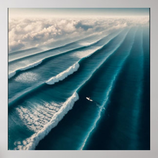 Poster Mar - Onda do Oceano Impressionante e Aventura de