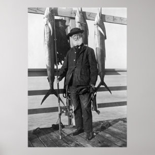 Poster Mar profundo Pescador, 1912