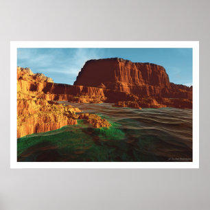 Póster Mar verde
