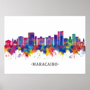 Poster Maracaibo Venezuela Skyline