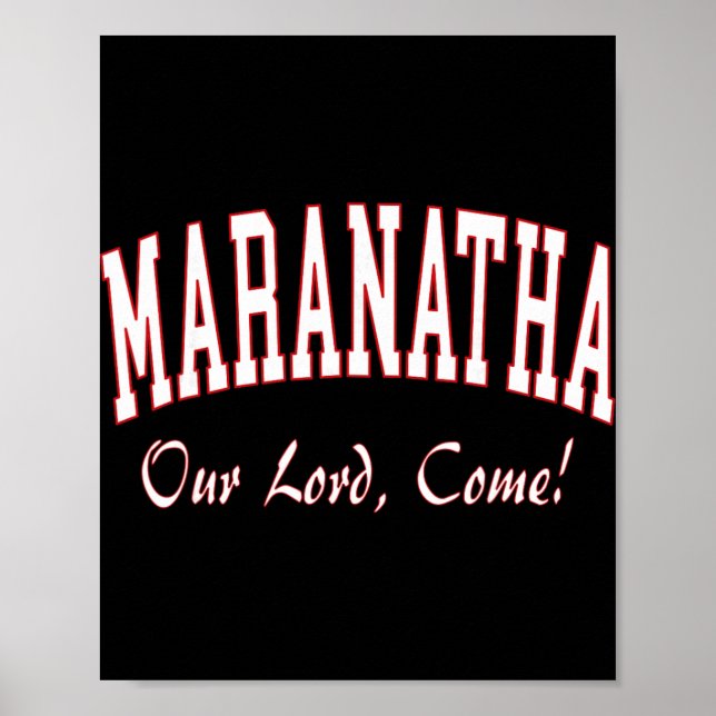 Poster Maranatha Jesus Will Come - 1st Corinthians New Te (Frente)