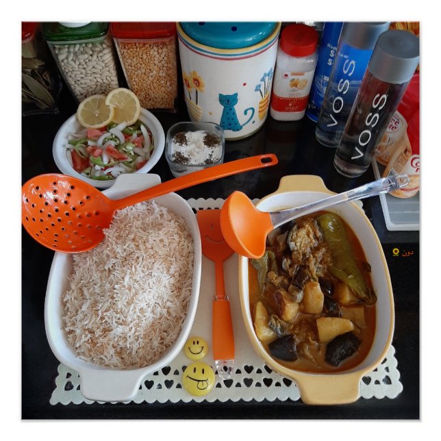PÓSTER MARAS E ARROZ DE EGGPLANTE (Frente)