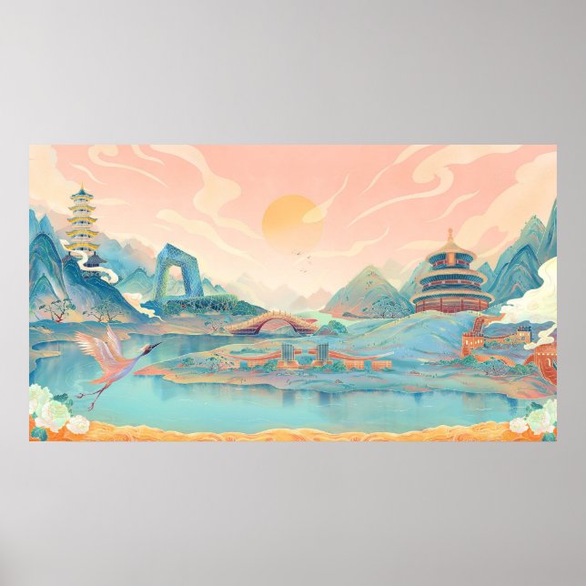 Poster Maravilhas Da China (Frente)