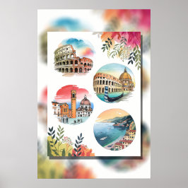 Poster Maravilhas da Itália