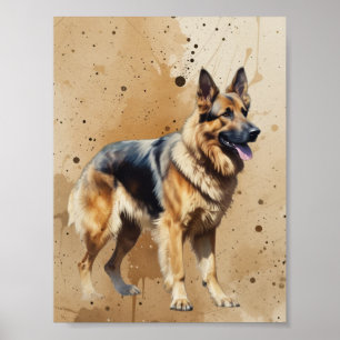 Poster Maravilhoso Animal Cachorro Pet Pastor Alemão