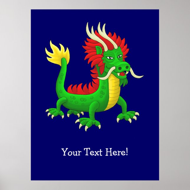 Poster Maravilhoso Dragão Chinês (Frente)