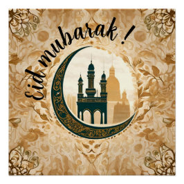Póster Maravilhoso "Eid Mubarak"