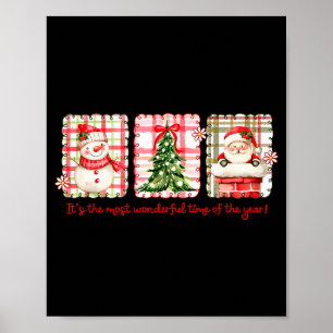 Poster Maravilhoso Tempo Do Ano Feliz Natal Papai Noel Bo