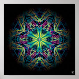 Poster Márbel de flores (série mármore)