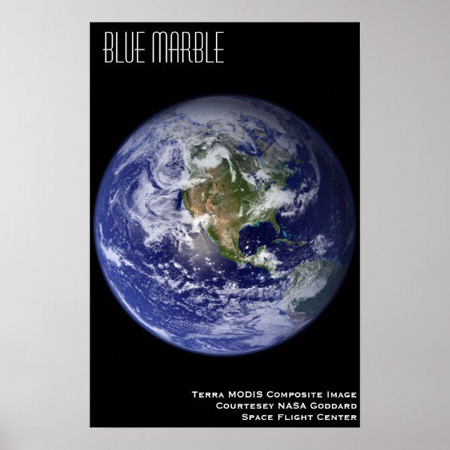 Poster Marble Azul (Frente)
