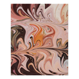 Póster Marble Forms – Pink & Beige Soft Marble