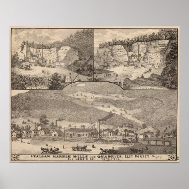 Póster Marble Mills and Quarries italianos (Frente)