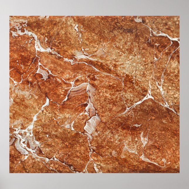Poster Marble Natural, Efeito De Luxo Oriental. (Frente)