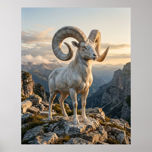 Poster Marble Ram Mountain Pride (Frente)