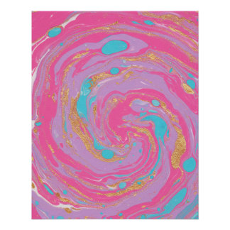 Póster Marbled Swirl