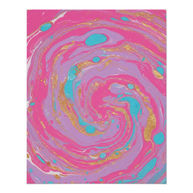 Póster Marbled Swirl (Frente)