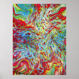 Poster Marbling maître-relieur