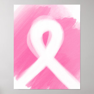 Poster Marca d'água de Sensibilização do Cancer da Mama
