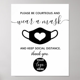 Poster Marca de logotipo personalizado Segurança comercia