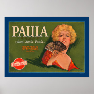 Póster Marca de Paula de Santa Paula